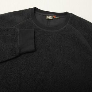 Howler Brothers Sweater Men 2XL Black Sherpa Fleece Crewneck Pullover Sweatshirt